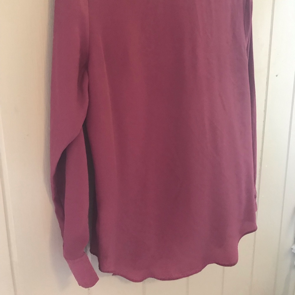 Rose colored flowy button down - Picture 3 of 3